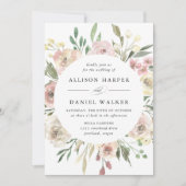 Invitation Blooms subtiles | MARIAGE (Devant)