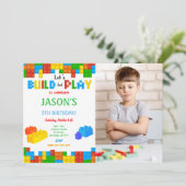 Invitation Bloquer l'invitation de photo (Debout devant)