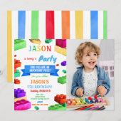 Invitation Bloquer l'invitation de photo (Devant / Derrière)