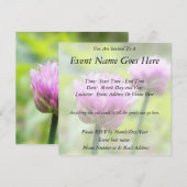 Invitation Blossements de visages (Devant / Derrière)