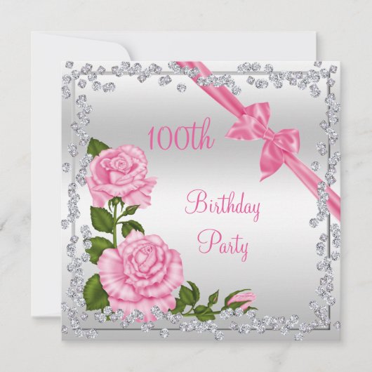 Invitation Blossom Bows & Diamonds 100e anniversaire (Devant)