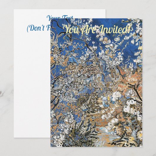 INVITATION BLOSSOM D'ARBRE (Devant / Derrière)