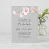 Invitation Blossom des cerisiers du printemps | Mariage tradi (Debout devant)