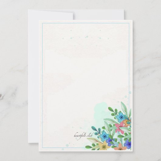 Invitation Blossoms Corner (Dos)