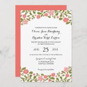 Invitation Blossoms fleurs sauvages | MARIAGE (Devant / Derrière)