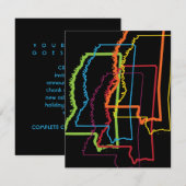 Invitation blour de fierté du mississipi (Devant / Derrière)