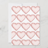 Invitation Blouson rose et or Rose Boulon à huile 1er anniver (Dos)