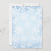 Invitation Blue A Little Snowflake Baby shower (Dos)