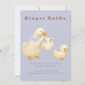 Invitation Blue A Silly Goose Diaper Raffle Table Sign  (Dos)