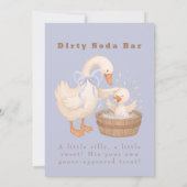 Invitation Blue A Silly Goose Dirty Soda Bar Sign (Dos)