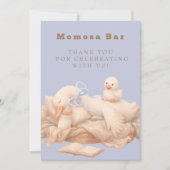 Invitation Blue A Silly Goose "Momosa" Mimosa  Table Sign  (Devant)