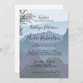 Invitation Blue Adventure Travel Forest (Devant / Derrière)