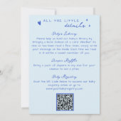 Invitation Blue All In One Valentine Cupid Boy Baby Shower (Dos)