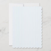 Invitation Blue and White Stripes Baby Shower (Dos)