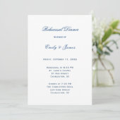 Invitation Blue and White Wedding (Debout devant)