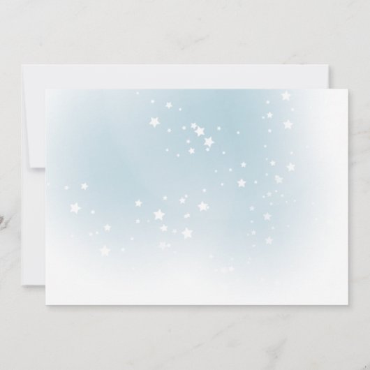 Invitation Blue Arctic Animaux dans Masques Baby Sprinkle Inv (Dos)