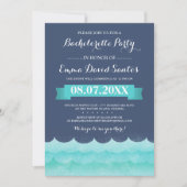 Invitation Blue At Sea Bachelorette (Devant)