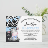 Invitation Blue Avez-vous entendu l'Anniversaire de la 2ème v (Debout devant)