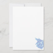 Invitation Blue Baby en Fleur (Dos)