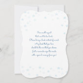 Invitation Blue Baby pieds c'est un Baby shower garçon (Dos)