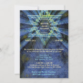 Invitation Blue Bar Mitzvah (Devant)
