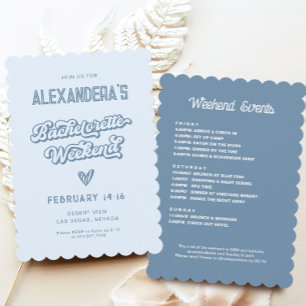 Invitation Blue Beach Bachelorte