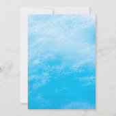 Invitation Blue Beach Waves Bat Mitzvah Save the Date (Dos)