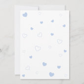 Invitation Blue Bear C'est un Baby shower garçon (Dos)