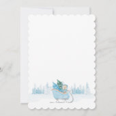 Invitation Blue Bear Un Petit Baby shower De Flamme De Neige (Dos)