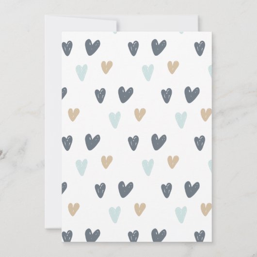 Invitation Blue Boho Rainbow 2e fête d'anniversaire (Dos)