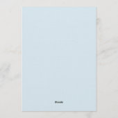 Invitation Blue Botanical Bloom Wedding (Dos)