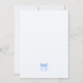 Invitation Blue Bow Baby Its Cold Outside Baby Shower (Dos)