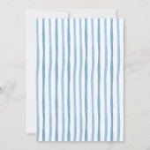 Invitation Blue Bow Coquette Beary First Birthday (Dos)