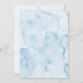 Invitation Blue Bow Coquette Snow In Love Bridal Shower (Dos)