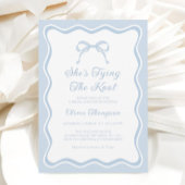 Invitation Blue Bow Elle noue la Fête des mariées de noeud
