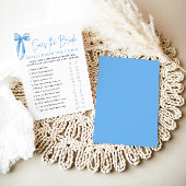 Invitation Blue Bow Est L'Épouse Connaît Vraiment Le Jeu Groo