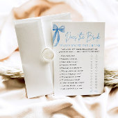 Invitation Blue Bow Est L'Épouse Connaît Vraiment Le Jeu Groo