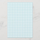 Invitation Blue Bow It's a Boy Baby Shower Gingham Plaid (Dos)