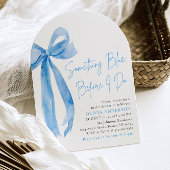 Invitation Blue Bow quelque chose de bleu avant de faire Fête