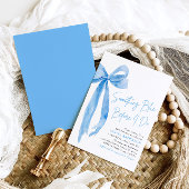 Invitation Blue Bow quelque chose de bleu avant de faire Fête