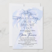 Invitation Blue Bow Something Blue Before I DO Bridal Shower (Devant)