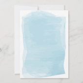 Invitation Blue Boy Baby shower, c'est un Baby shower garçon (Dos)
