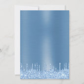 Invitation Blue Boy Baby shower Parties scintillant Drift Bab (Dos)