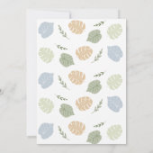 Invitation Blue Boy Dinosaur 4e anniversaire (Dos)