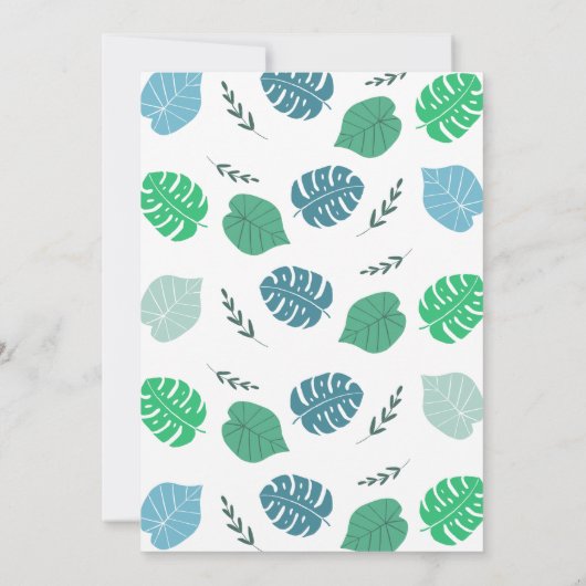 Invitation Blue Boy Dinosaur Boho 1er anniversaire (Dos)