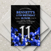 Invitation Blue Boys 11e anniversaire