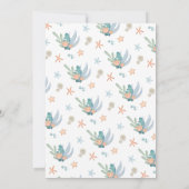 Invitation Blue Boys Moderne Océan Sous Le Baby shower De Mer (Dos)