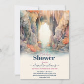 Invitation Blue Boys Under the Sea Creatures Baby shower (Devant)