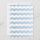 Invitation Blue Boys Whale Calf Baby shower (Dos)