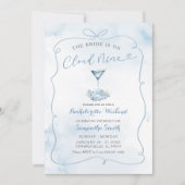 Invitation Blue Bride Est Sur Cloud Neuf Itinéraire Bachelore (Devant)